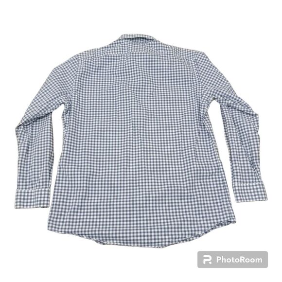 Apt.9 Premier Flex Slim Fit Plaid Button Down Shirt Long Sleeve Size L 16-16.5 - Picture 2 of 10
